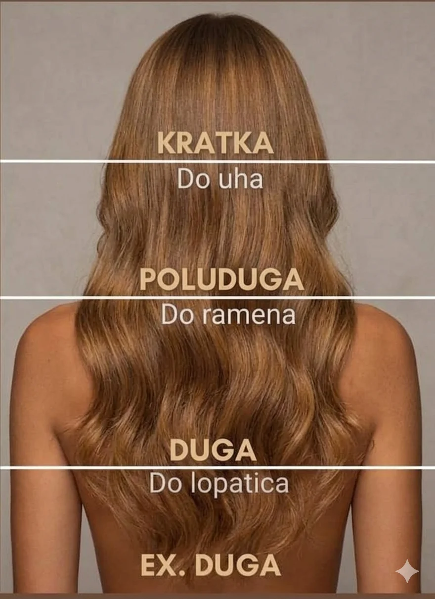 Objašnjenje duljina kose