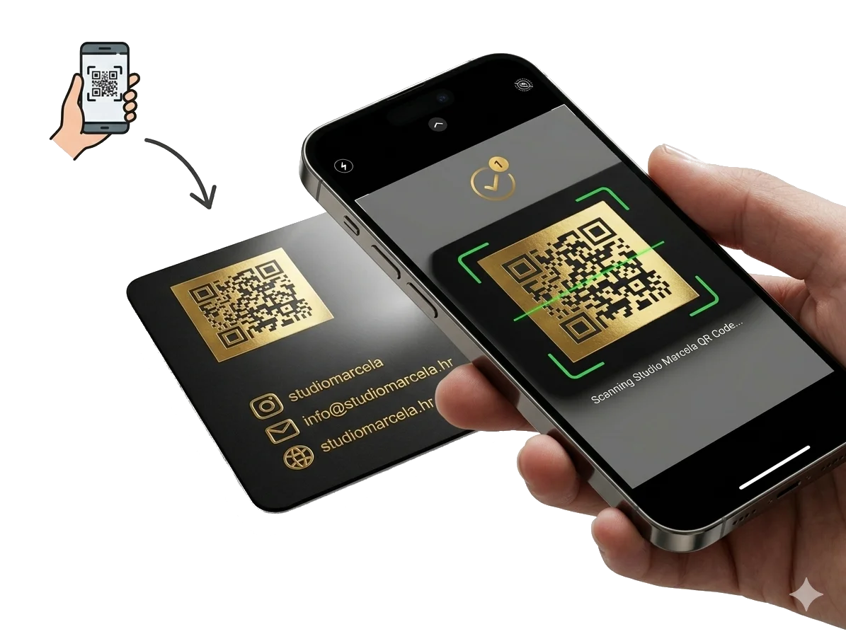 Scanning the loyalty card QR code